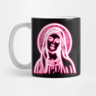 Pink Neon Virgin Mary Mug